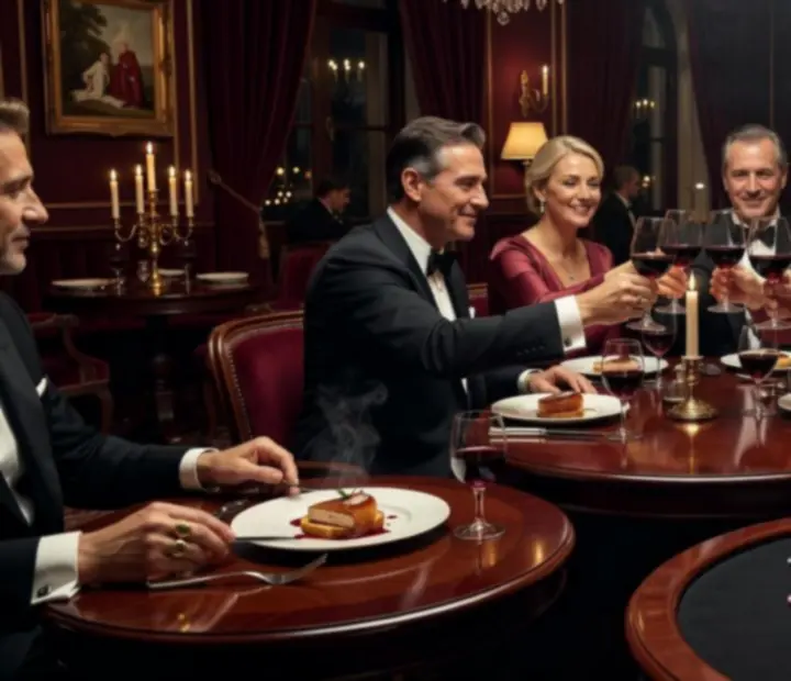 Fotóválogatás elegáns vendégekről, fine dining fogásokról és pókerasztalok melletti meghitt pillanatokról.
