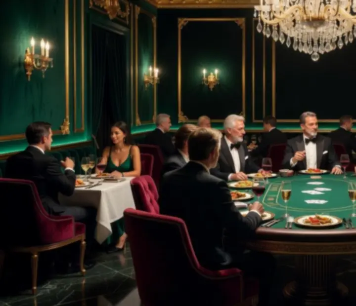 Cinikus hangulatú, gyertyafényes fine dining étterem és elegáns pókerasztalok Budapest belvárosában.