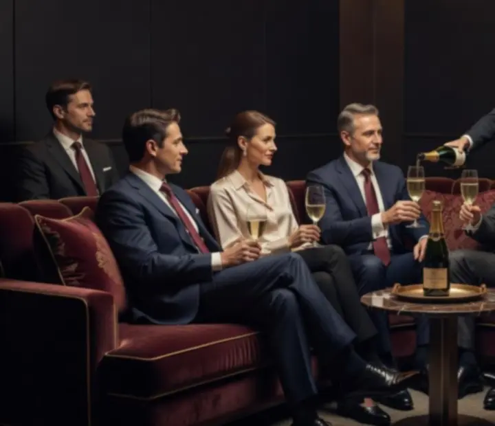 VIP vendégélmény a lounge-ban felszolgálással és elegáns enteriőrrel
